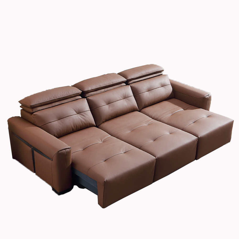 Home Cinema Sofa - Genuine Leather Electric Convertible Sofa Bed