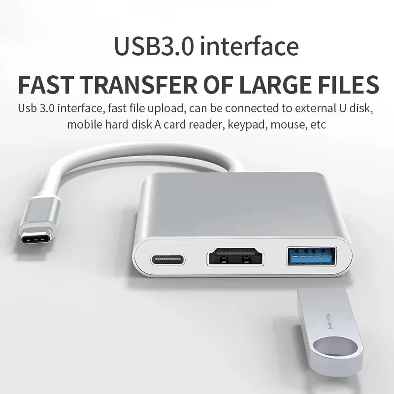 Home Cinema Usb - 3 In 1 Type C to