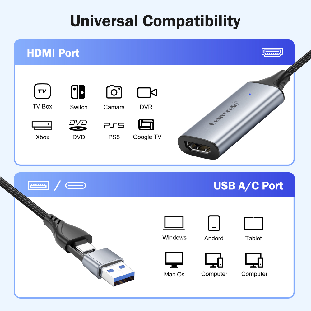 Lemorele USB 2.0 Video Capture - Home Cinema Usb recension och pris