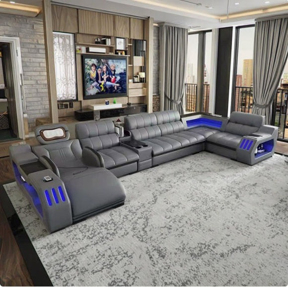 Smart Sofa Set with Electric M - Home Cinema Sofa recension och pris