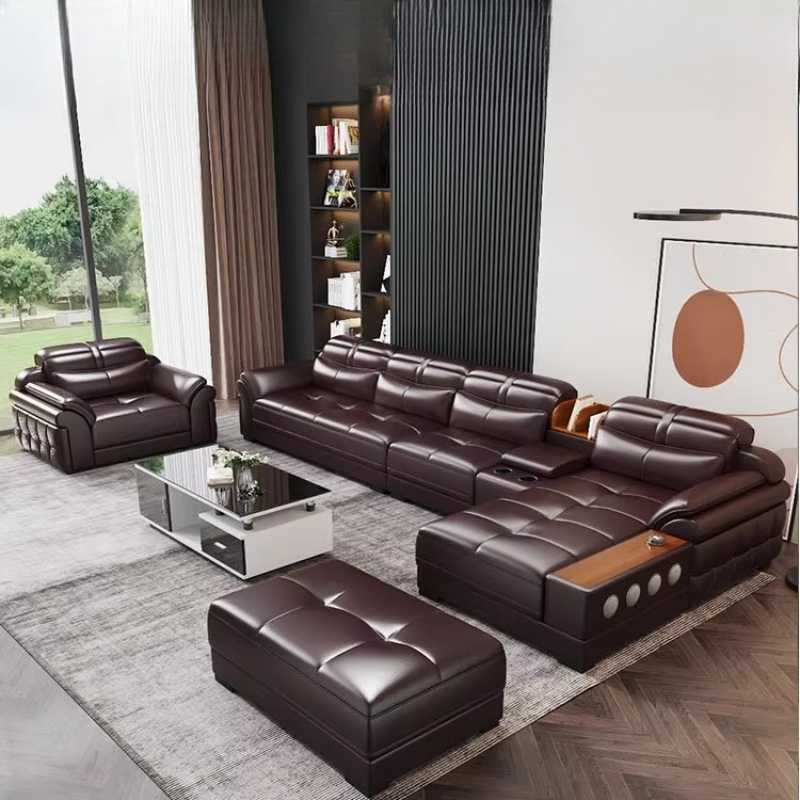 Genuine Leather Small Apartmen - Home Cinema For Small Room recension och pris