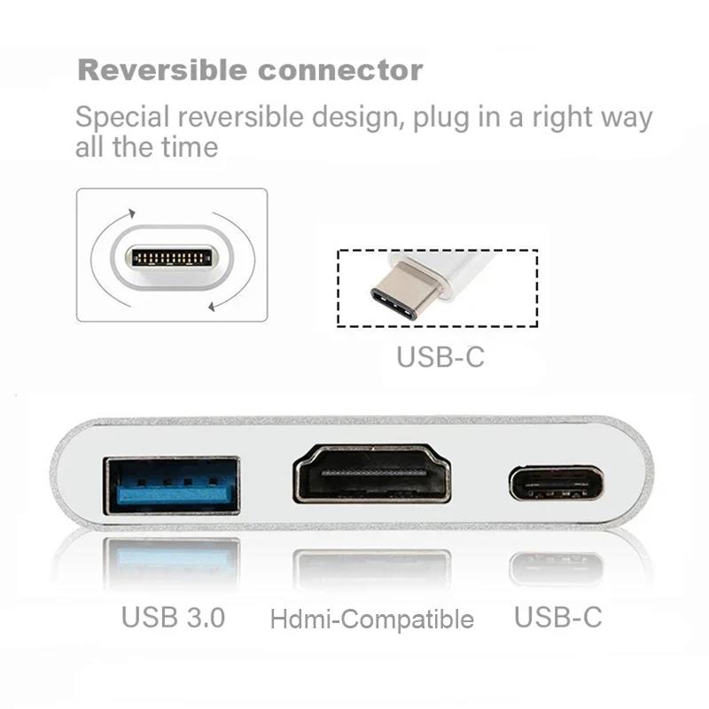 USB-C To HDMI-compatible 3 In  - Home Cinema Usb recension och pris