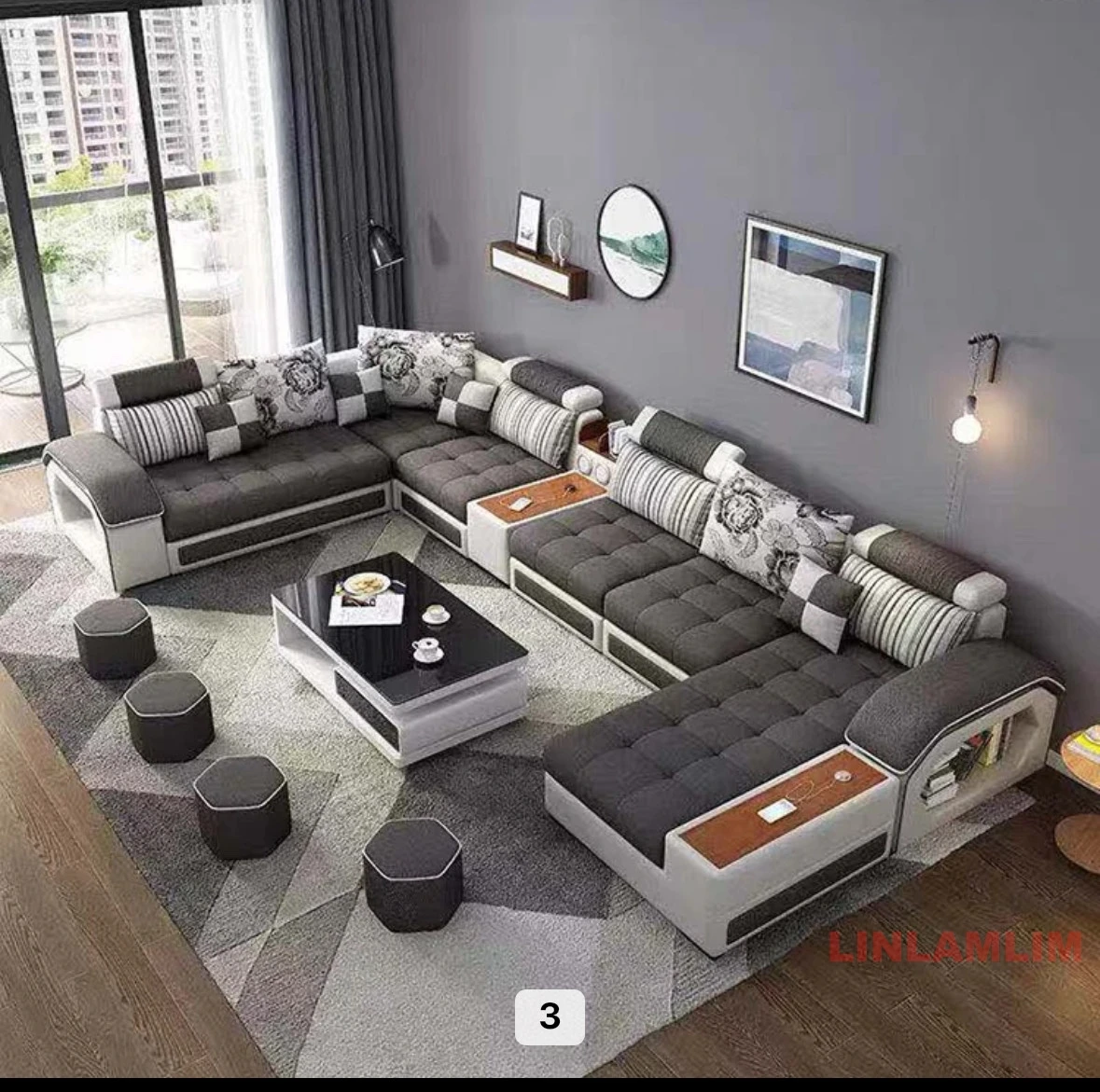 Linlamlim U-Shaped Sectional F - Home Cinema Sofa recension och pris