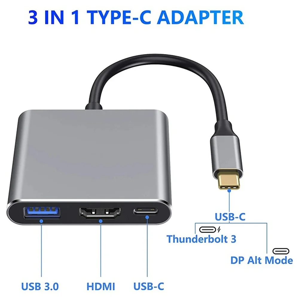 USB C HUB 3-in-1 Multiports Ad - Home Cinema Usb recension och pris