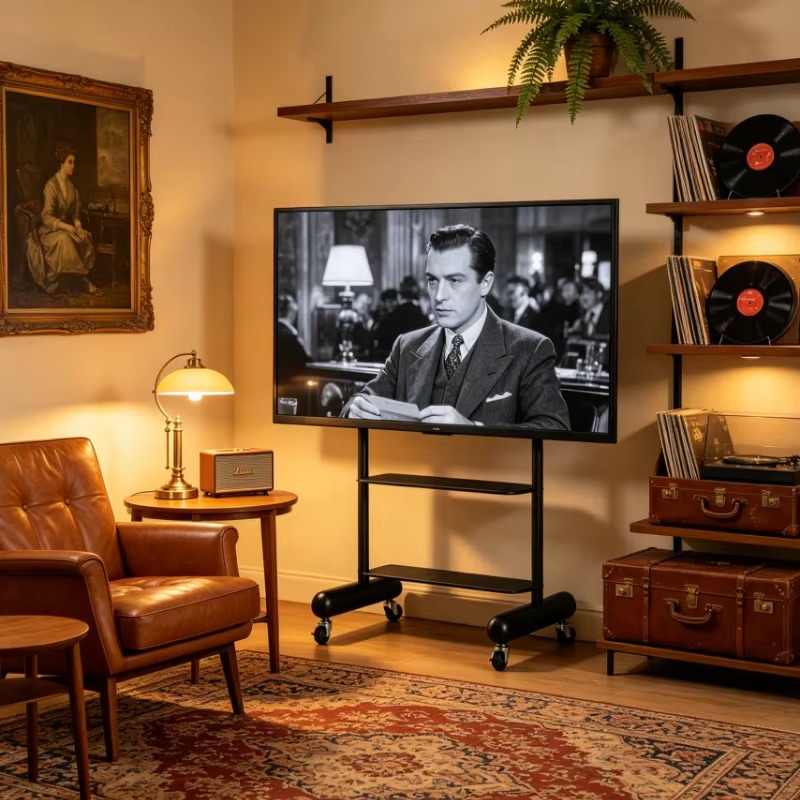 Mobile TV Stand for Small Apar - Home Cinema For Small Room recension och pris