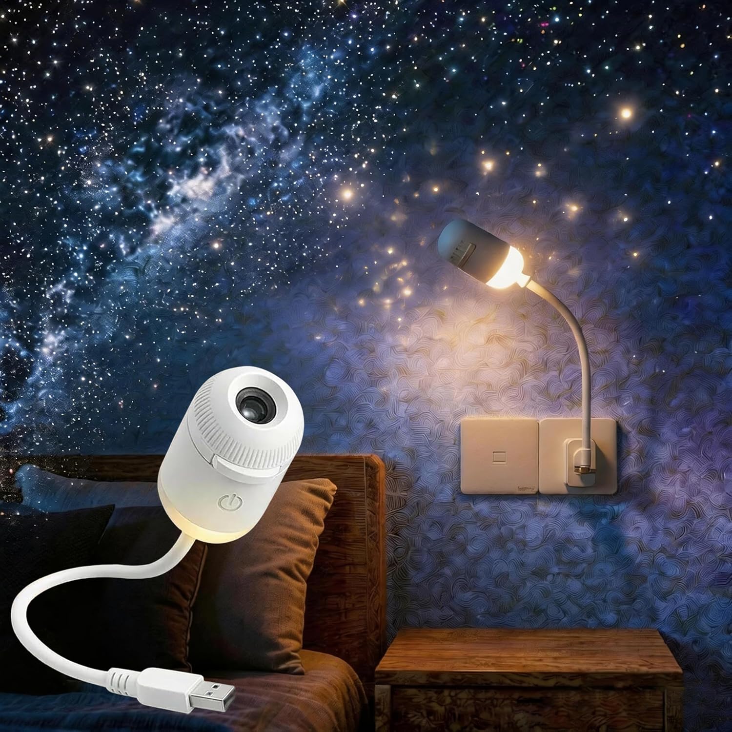 2-in-1 Galaxy Projector Night  - Home Cinema Projector recension och pris