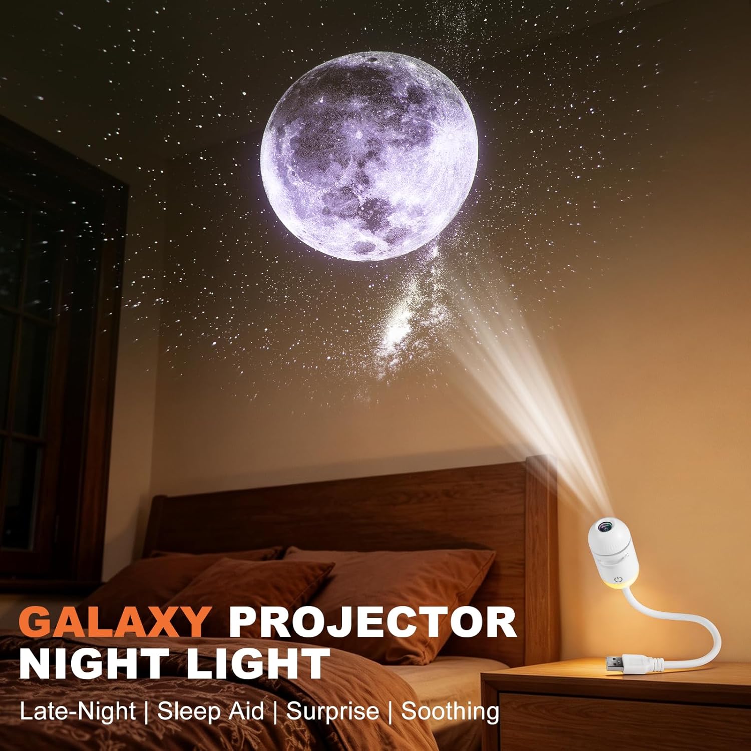 2-in-1 Galaxy Projector Night  - Home Cinema Projector recension och pris