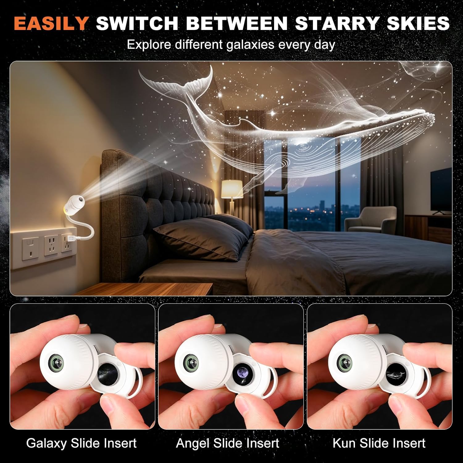 2-in-1 Galaxy Projector Night  - Home Cinema Projector recension och pris