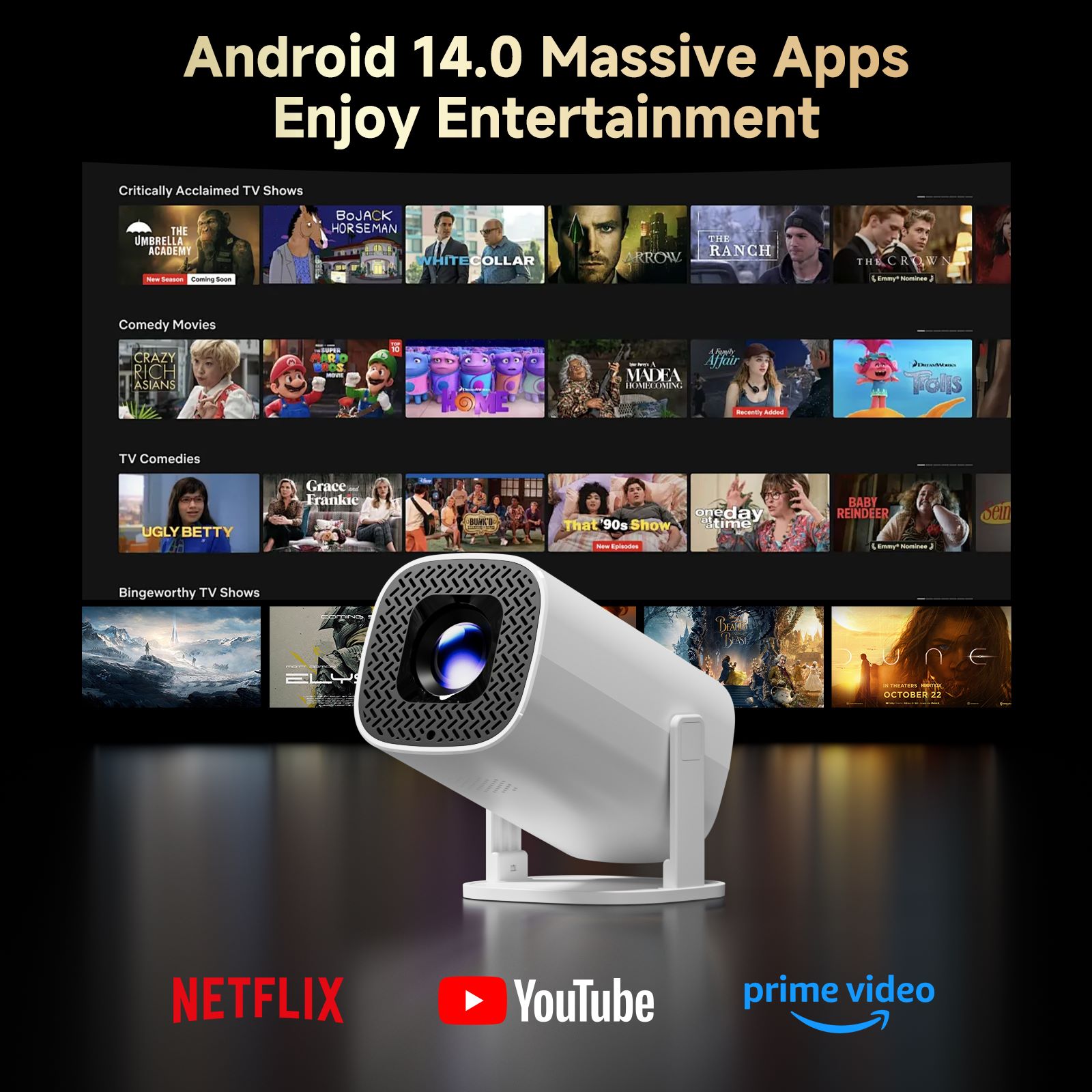 P30 PRO Smart Mini Projector A - Home Cinema Rack recension och pris