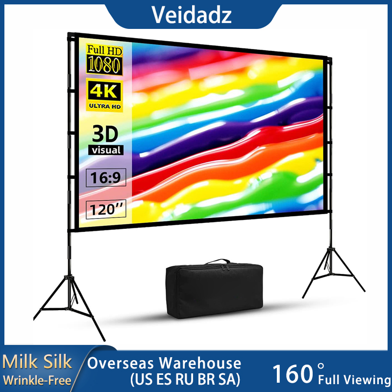 VEIDADZ Projector Screen With  - Projector Carrying Bag recension och pris